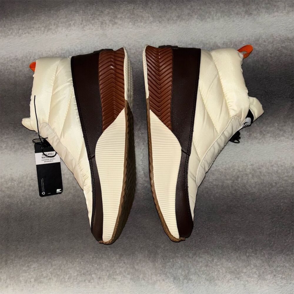 🚫SOLD🚫 Sorel Out N About III Puffy Zip Boots Cream Espresso Orange Waterproof 11 - Picture 5 of 12